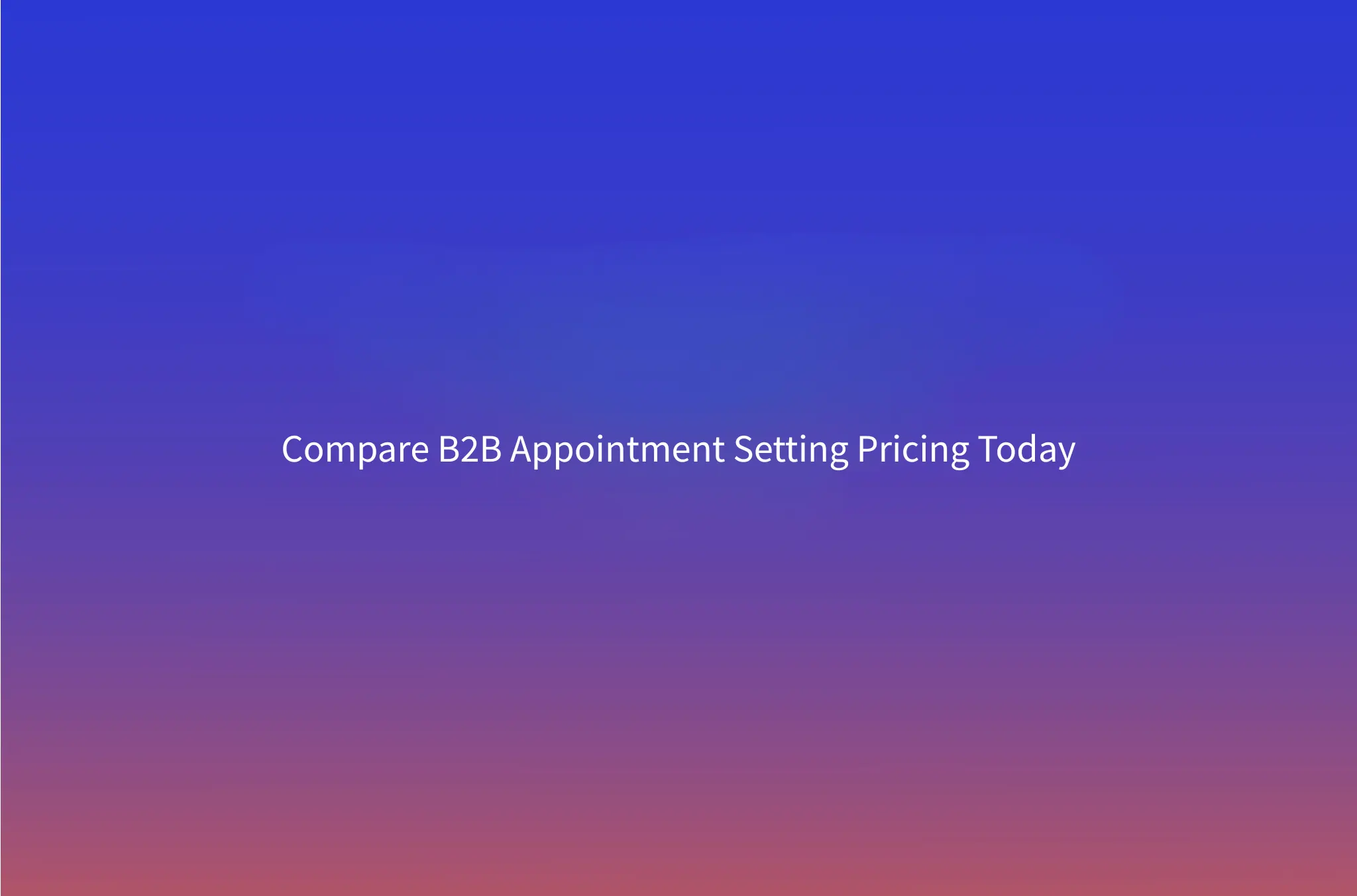 B2B Appointment Setting Cost in 2026: Traditional Agency vs. AI SDR Programme (Real Numbers)
