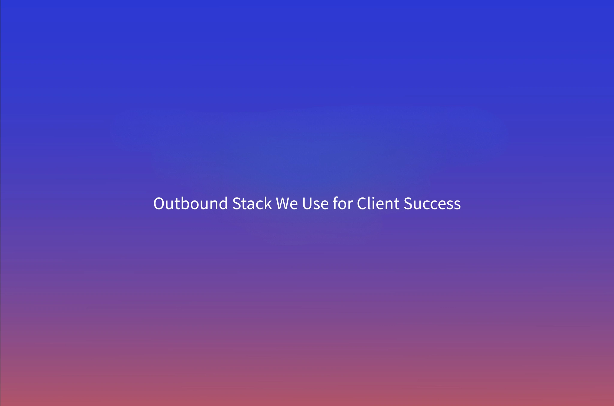 The Outbound Sales Tech Stack for Small B2B Teams (2026): What We Actually Run for Clients Under 20 Reps