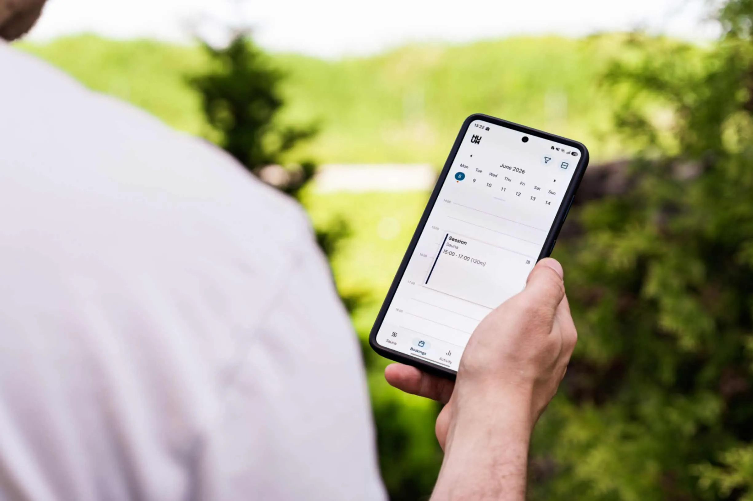 Field team member managing Salesforce transportation workflows on a mobile device
