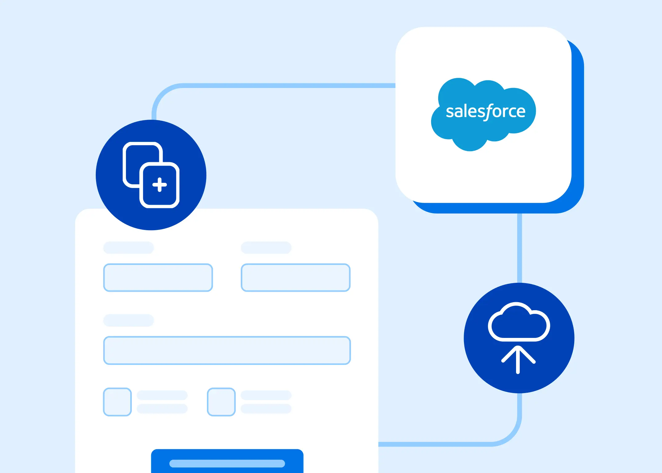 Field team member managing Salesforce transportation workflows on a mobile device