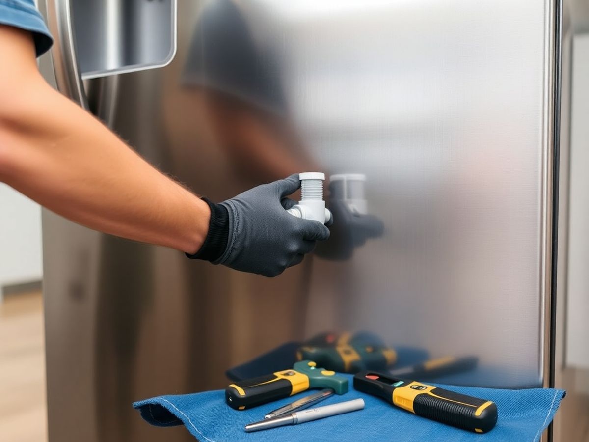 Professional appliance installation.