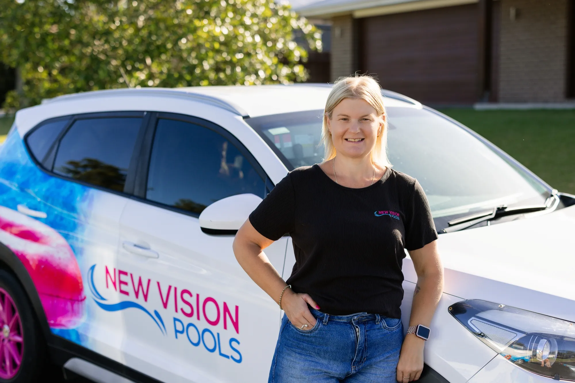 Stacey Wilcox, owner and operator of New Vision Pools.