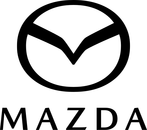 Mazda logo with a stylized winged M emblem above the word Mazda.