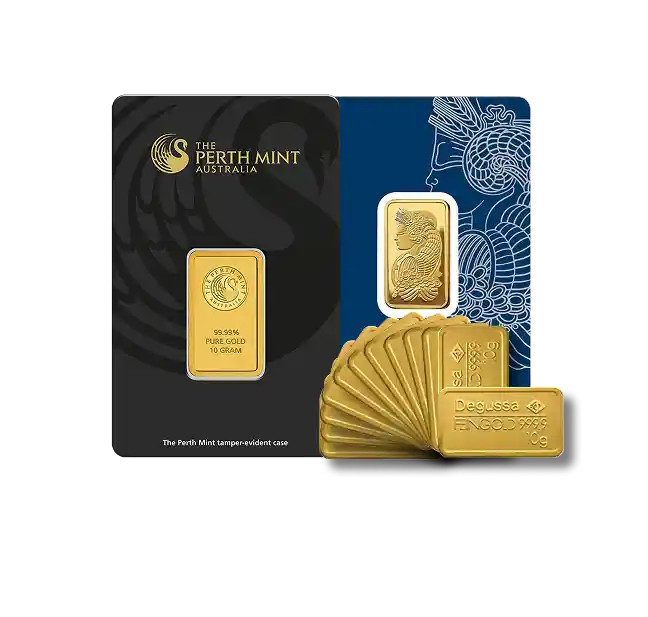10 gram gold bar front