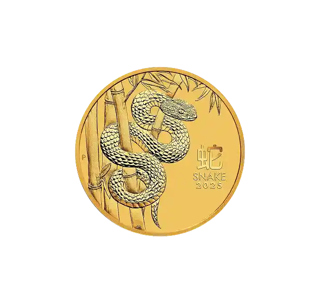 Year of the Snake 1/4oz Gold Coin 2025 front