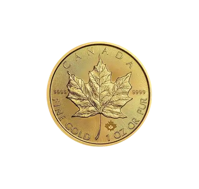 Canadian Maple 1 oz Gold Coin 2025 front