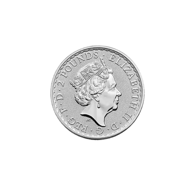 Great Britannia 1 oz Silver Coin 2022 back