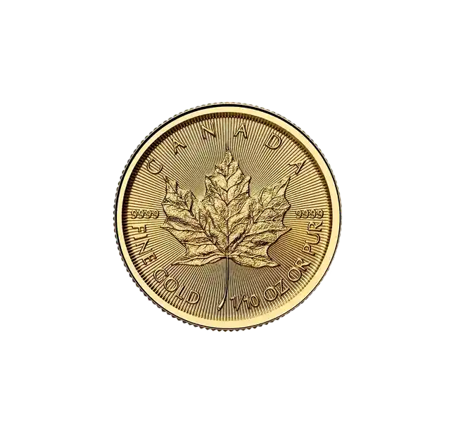 Canadian Maple Leaf 1/10oz Gold Coin 2025 main