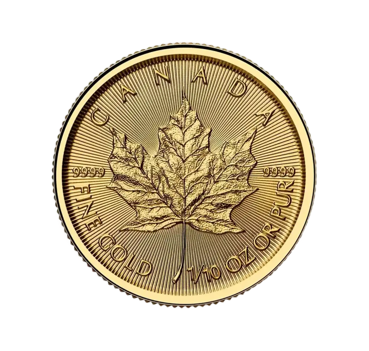 Canadian Maple Leaf 1/10oz Gold Coin 2025 main