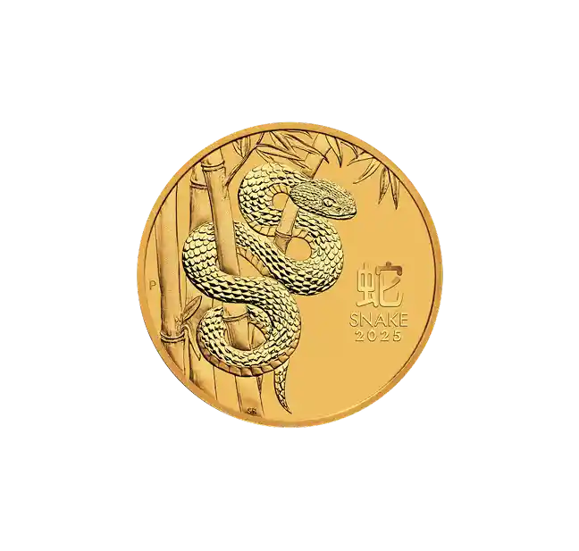Perth Mint Year of the snake 1 oz Gold Coin ft
