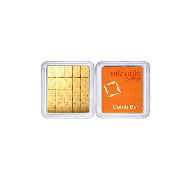 Valcambi Suisse 1oz Gold Combi Minted Bar