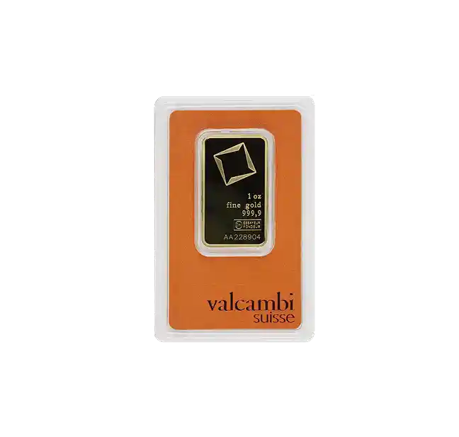alcambi Suisse 1oz Gold Minted Bar back