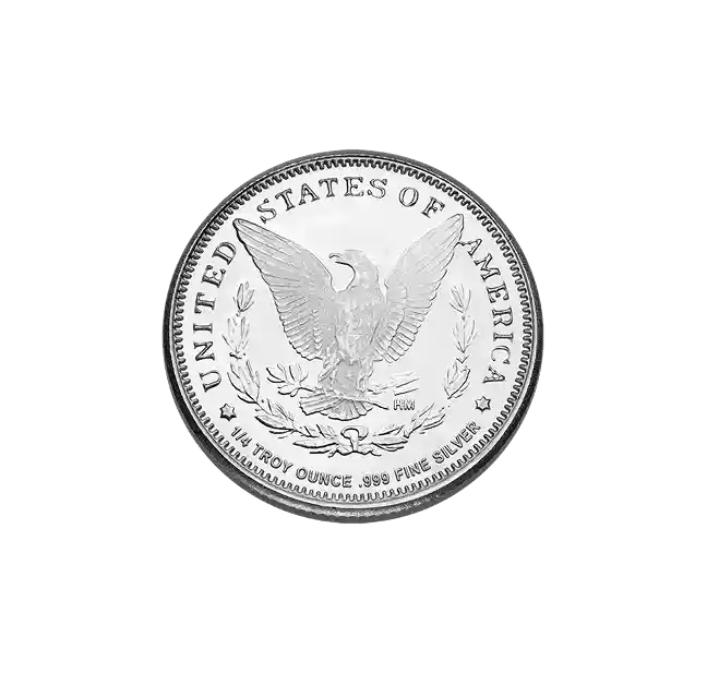 Morgan 1/4oz Silver Round front