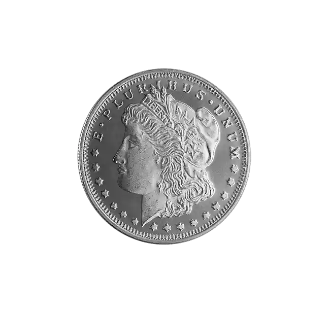 Morgan 1/2oz Silver Round back