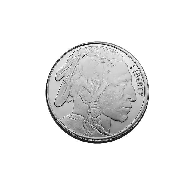 Buffalo 1/2oz Silver Round back