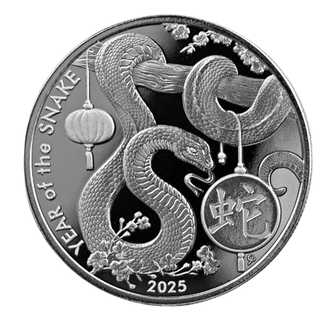 nuAsahi Lunar Snake 1 oz Silver Round 2025 mainll