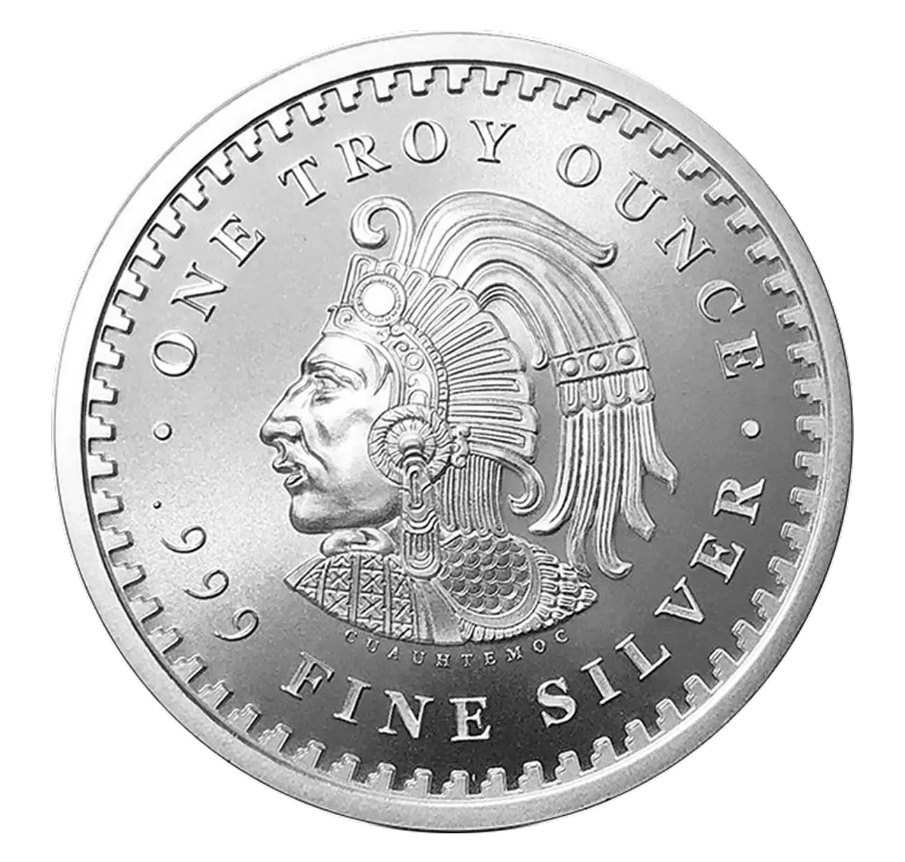 Aztec Calendar 1oz Silver Round M