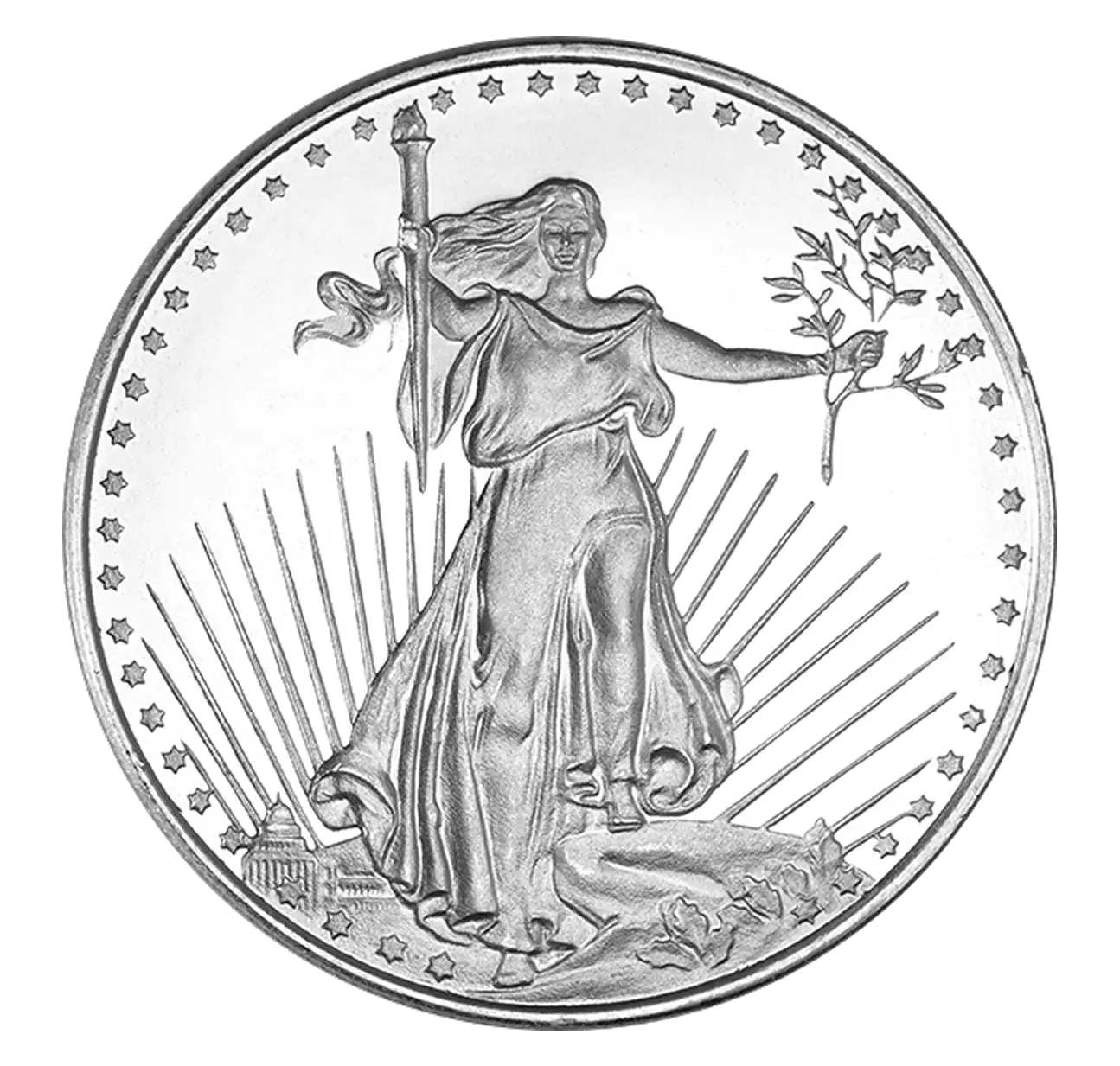 Saint Gauden 1oz Silver Round M