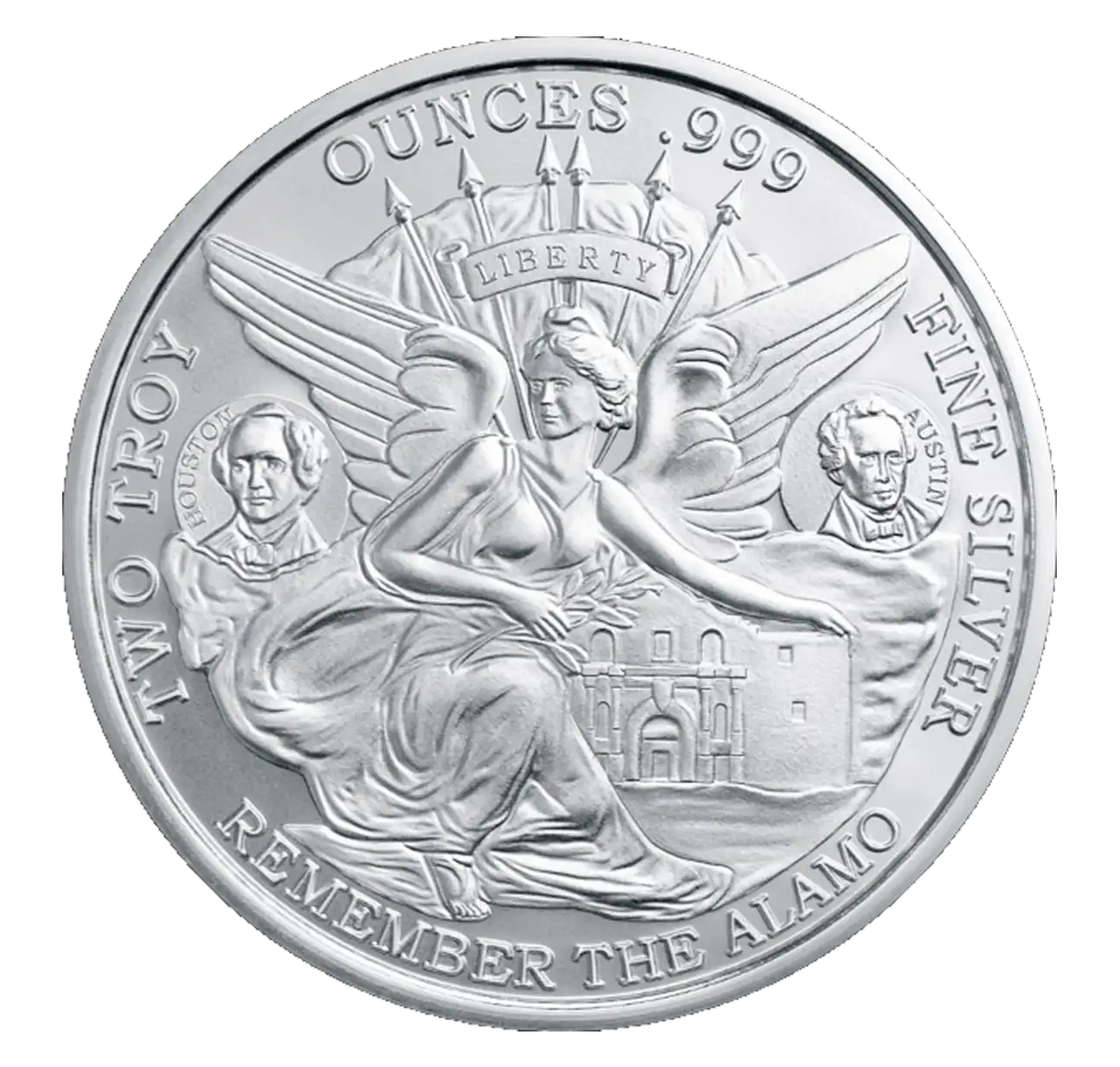 Texas Commemorative 2oz Silver Round M