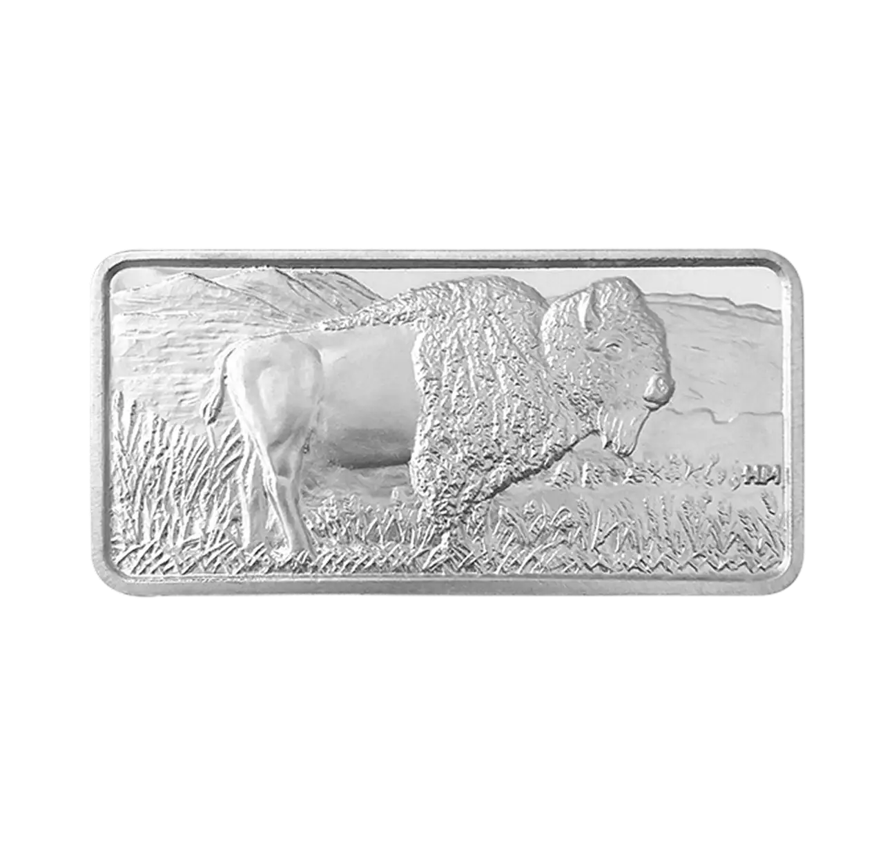 Highland Buffalo 10oz Silver Minted Bar M