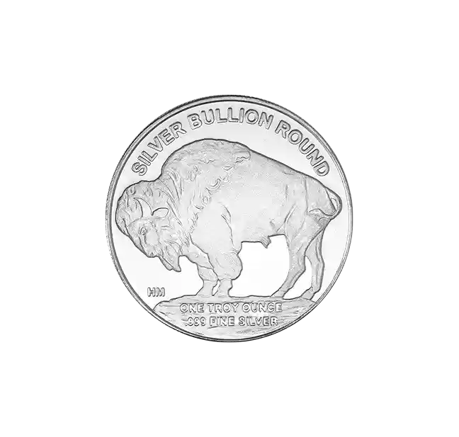 Buffalo 1 Silver Round front