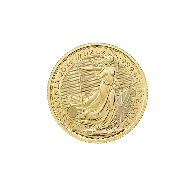 1/2oz Gold Britannia Coin 2026