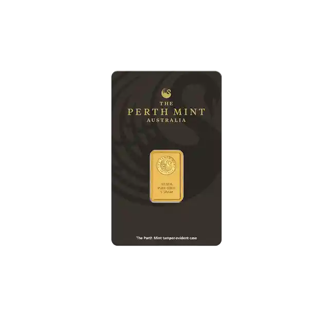 Perth Mint Minted Bar in Assay Certificate