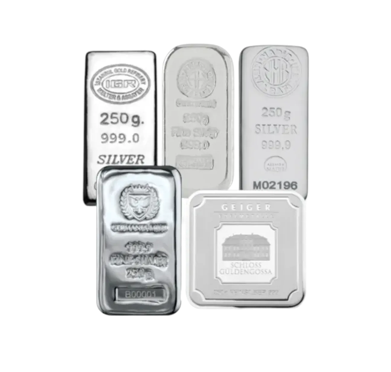 Pure 250g Fine Silver Bar m