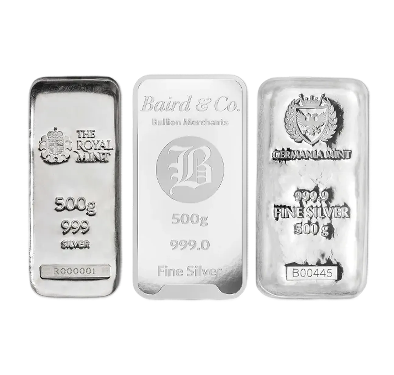 Pure 500g Fine Silver Bar m