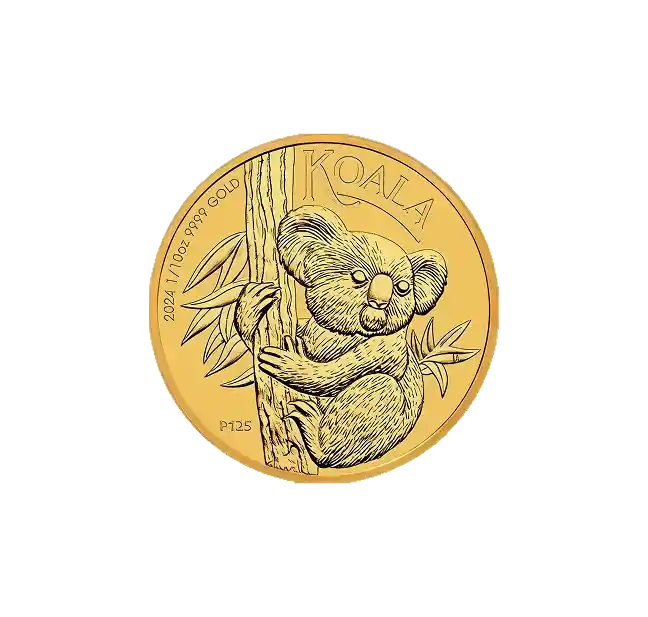 Perth Mint 1/10oz Gold Koala Coin 2024 ft