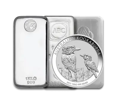 1 kg silver bar front