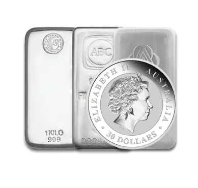 1 kg silver bar back