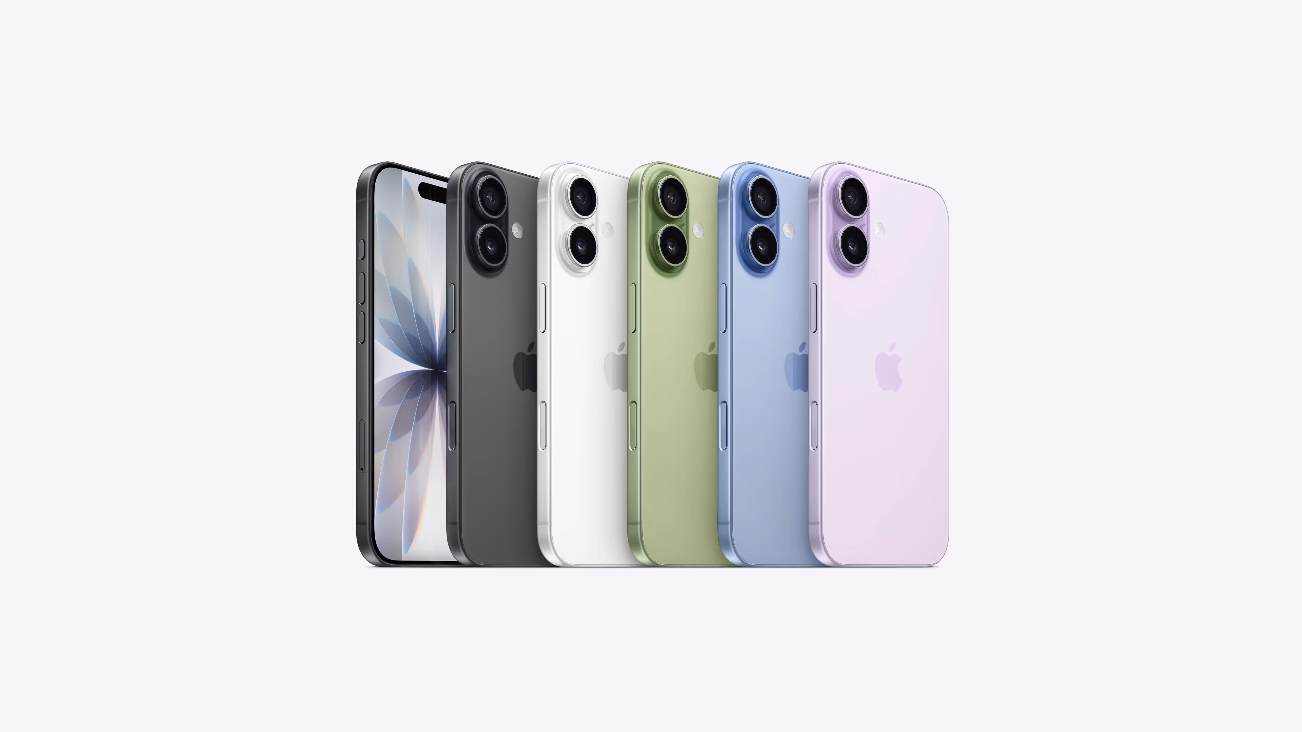 6 iPhone 17 in different colour versions