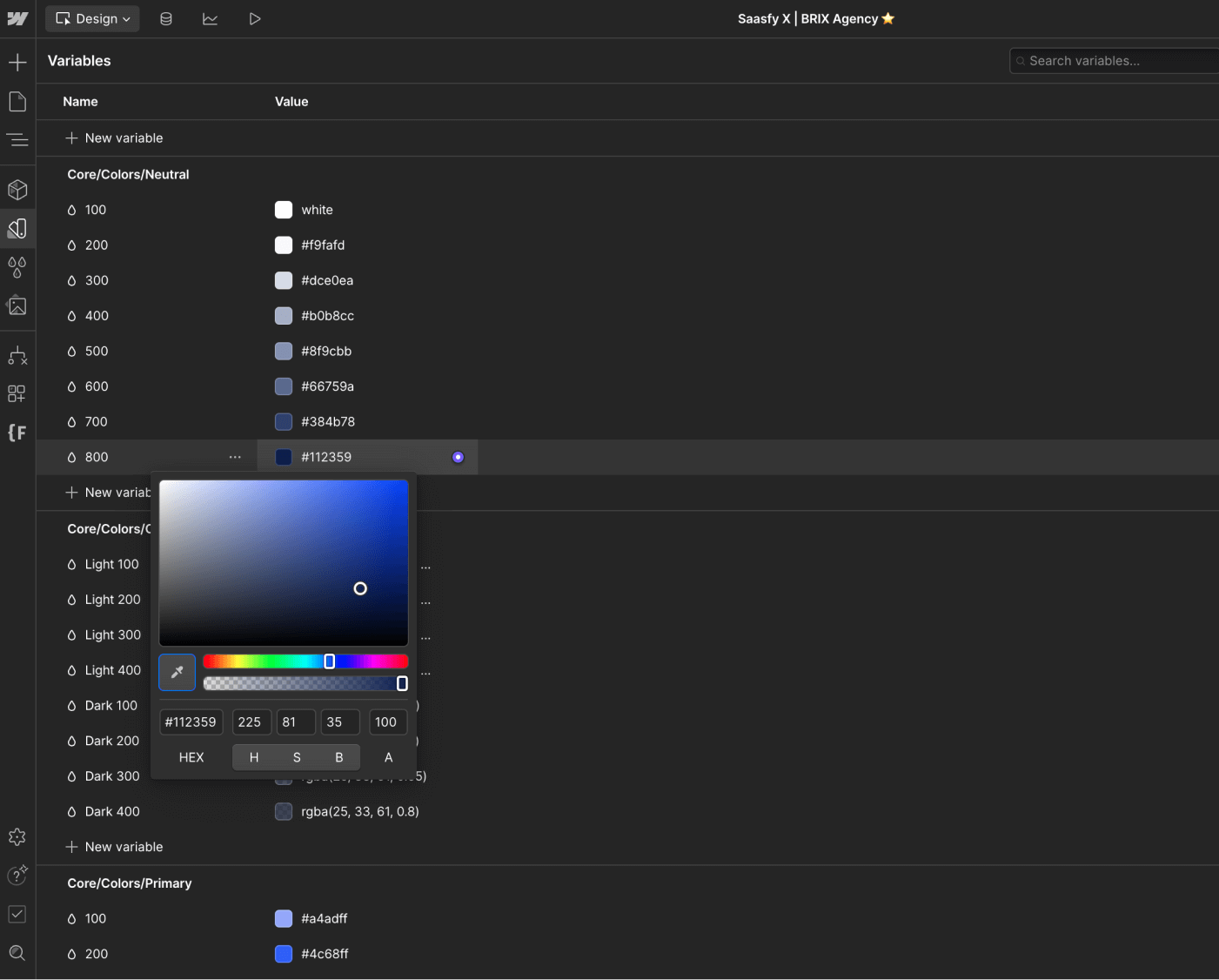 Saasfy X Webflow Template And Ui Kit - Color