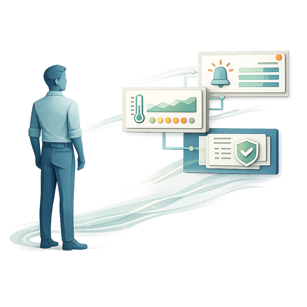 AI-driven GxP environmental monitoring with automated alerts, temperature mapping, and compliance reporting