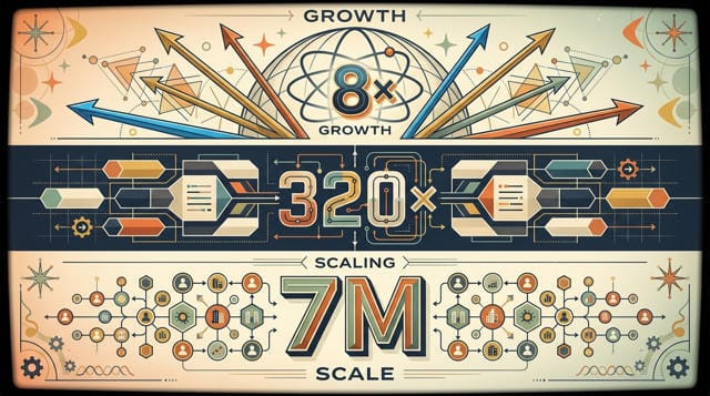 8x enterprise AI growth, 320x workload expansion, and 7M users scaling AI as core infrastructure