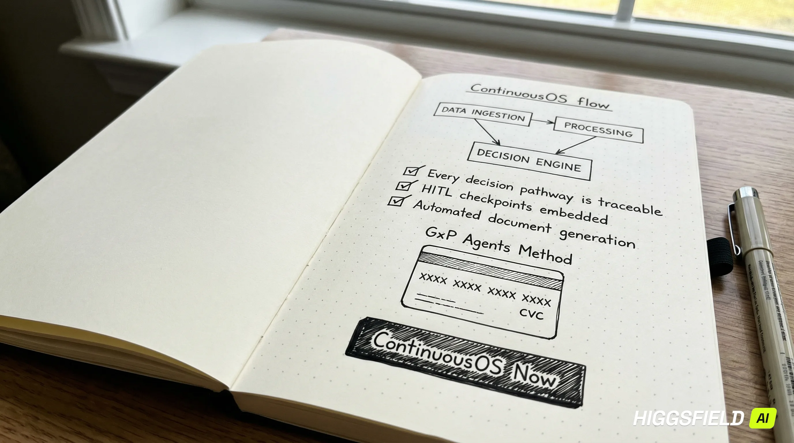 ContinuousOS Flow with Traceable Decision Engine and HITL Governance