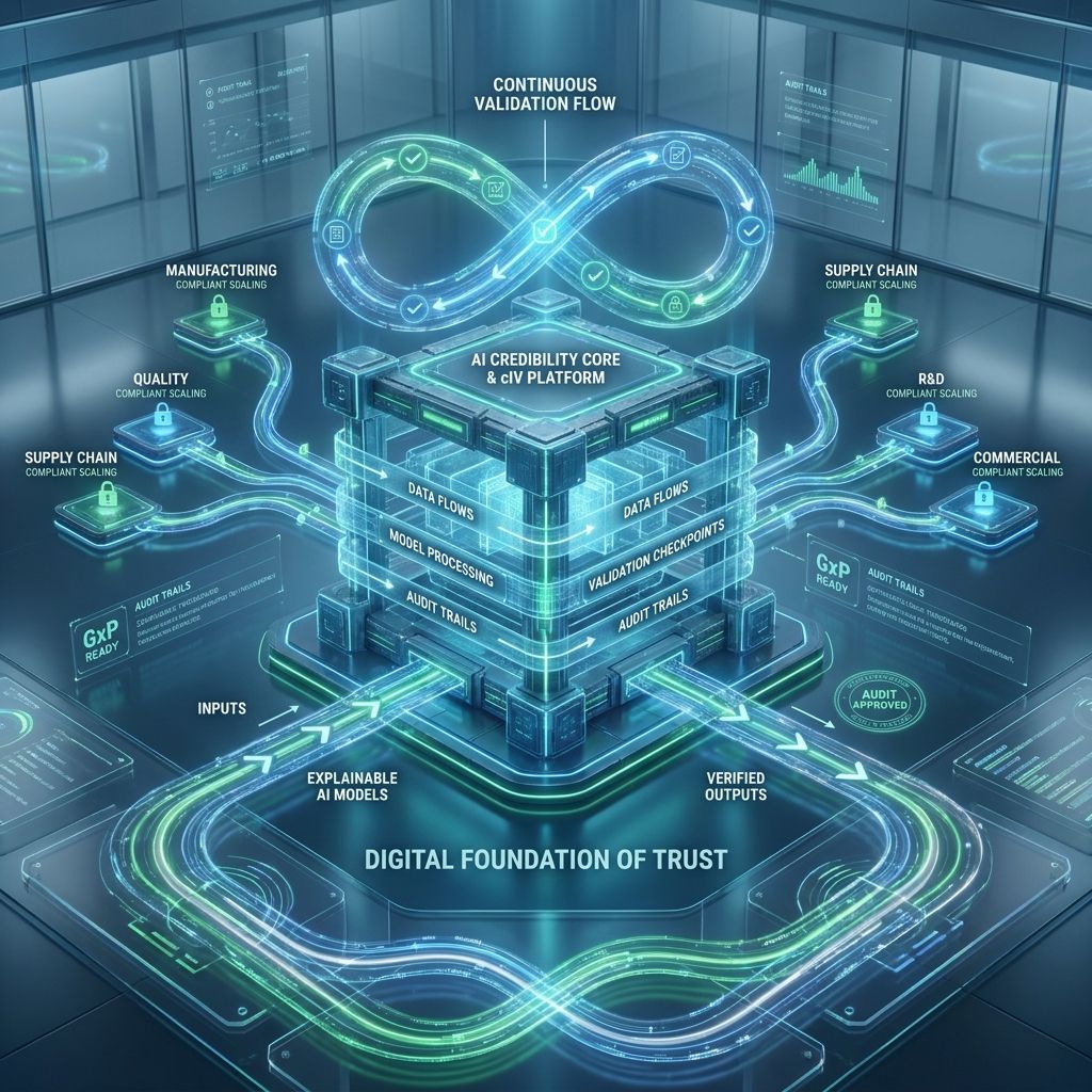 AI Credibility Platform with Continuous Validation in GxP