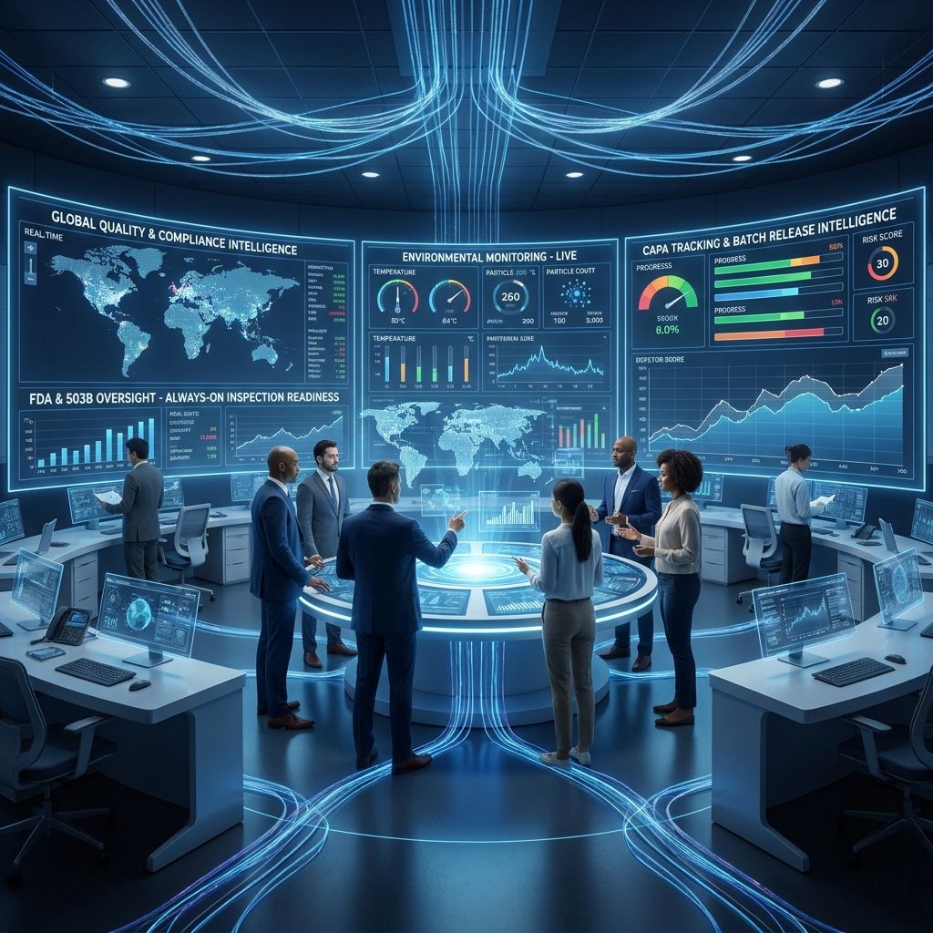 AI-driven Quality intelligence dashboard for continuous compliance and real-time GxP monitoring