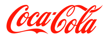 A red coca cola logo on a black background.