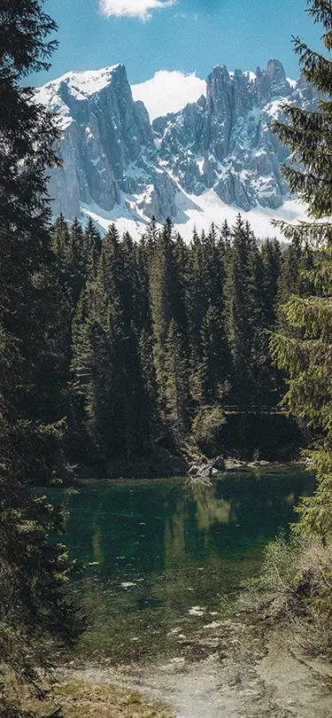 Panoramic view of the Swiss Alpine peaks from a temporary SNUUG structure.
