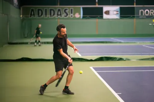 Tennisspel Stockholms Tennishall