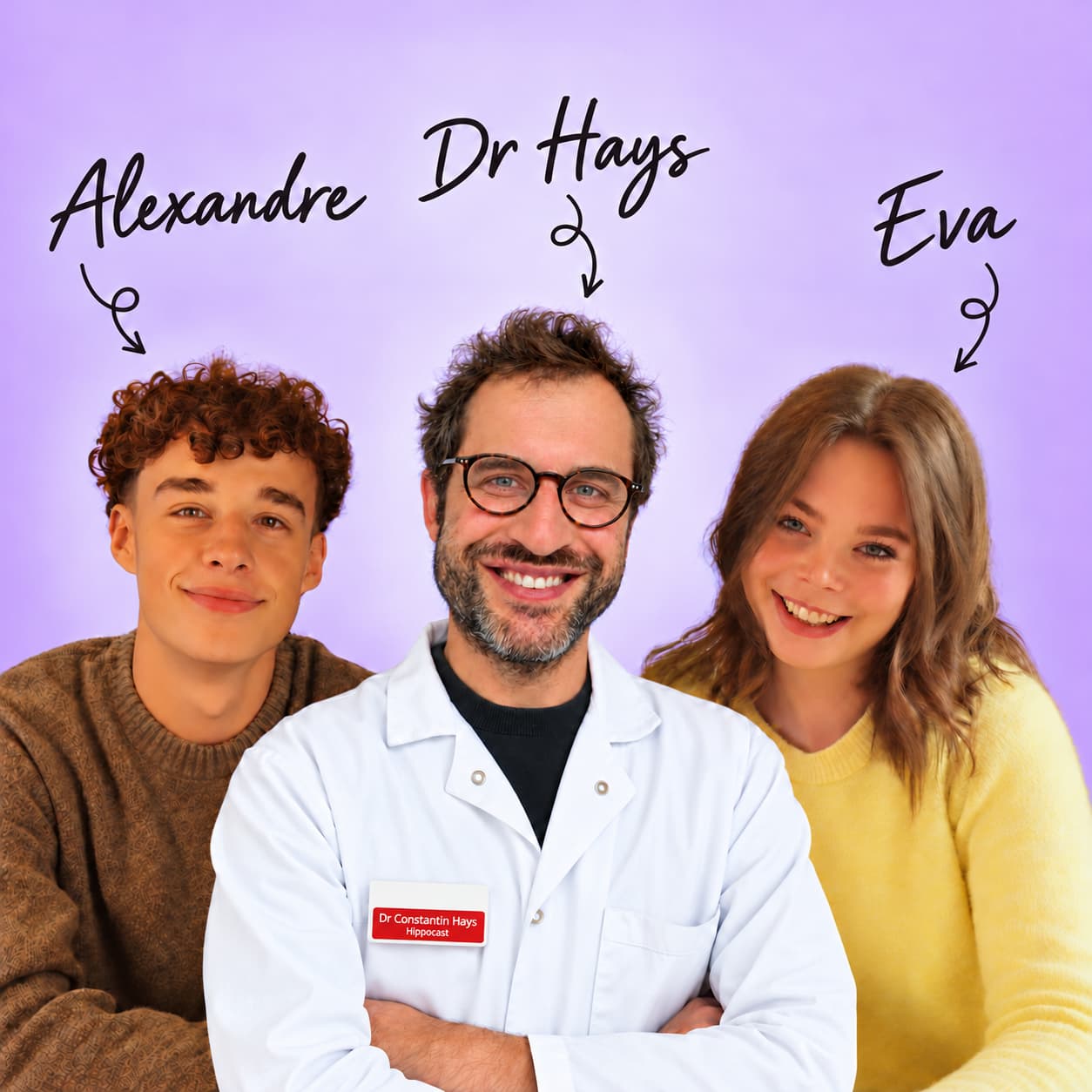 Alexandre, le Dr Constantin Hays et Eva