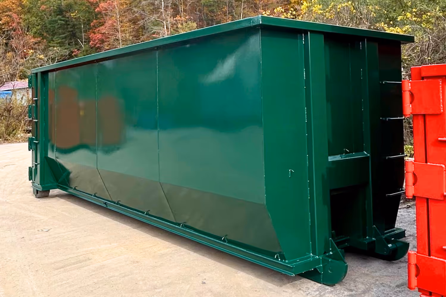 40 Yard Green Bath Tub Roll-Off Container