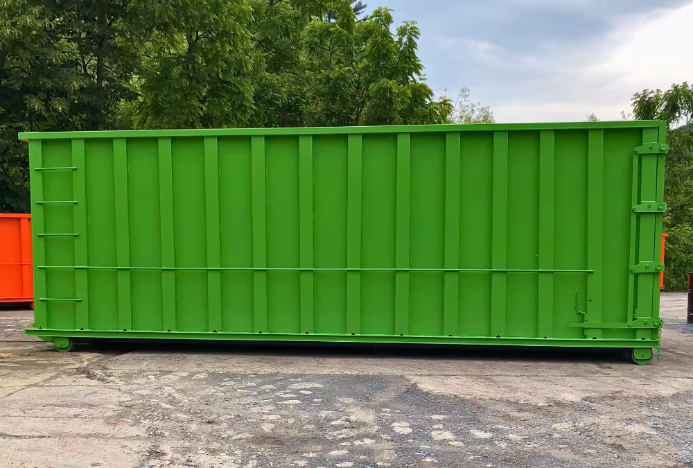 Lime green container manufactured by Stone Valley Container