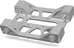 A pair of aluminum parts for a vehicle