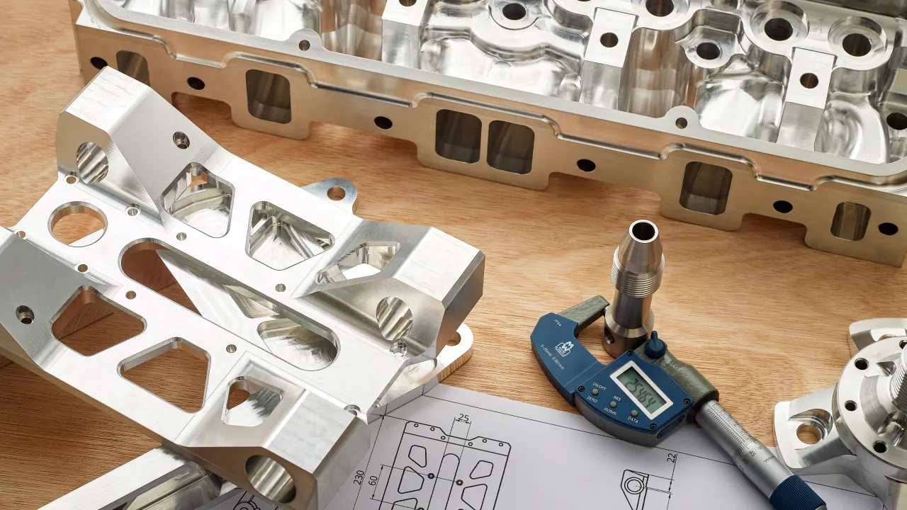 measuring metal parts