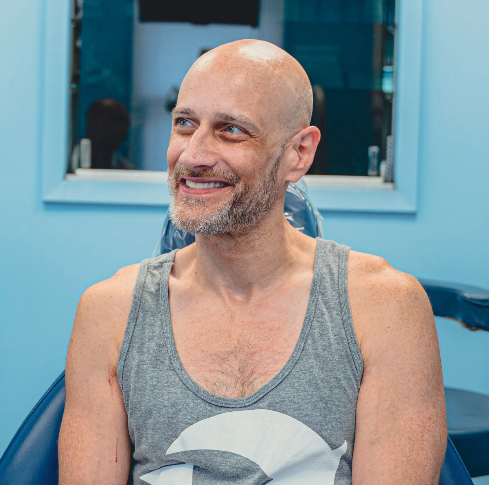 Man smiling