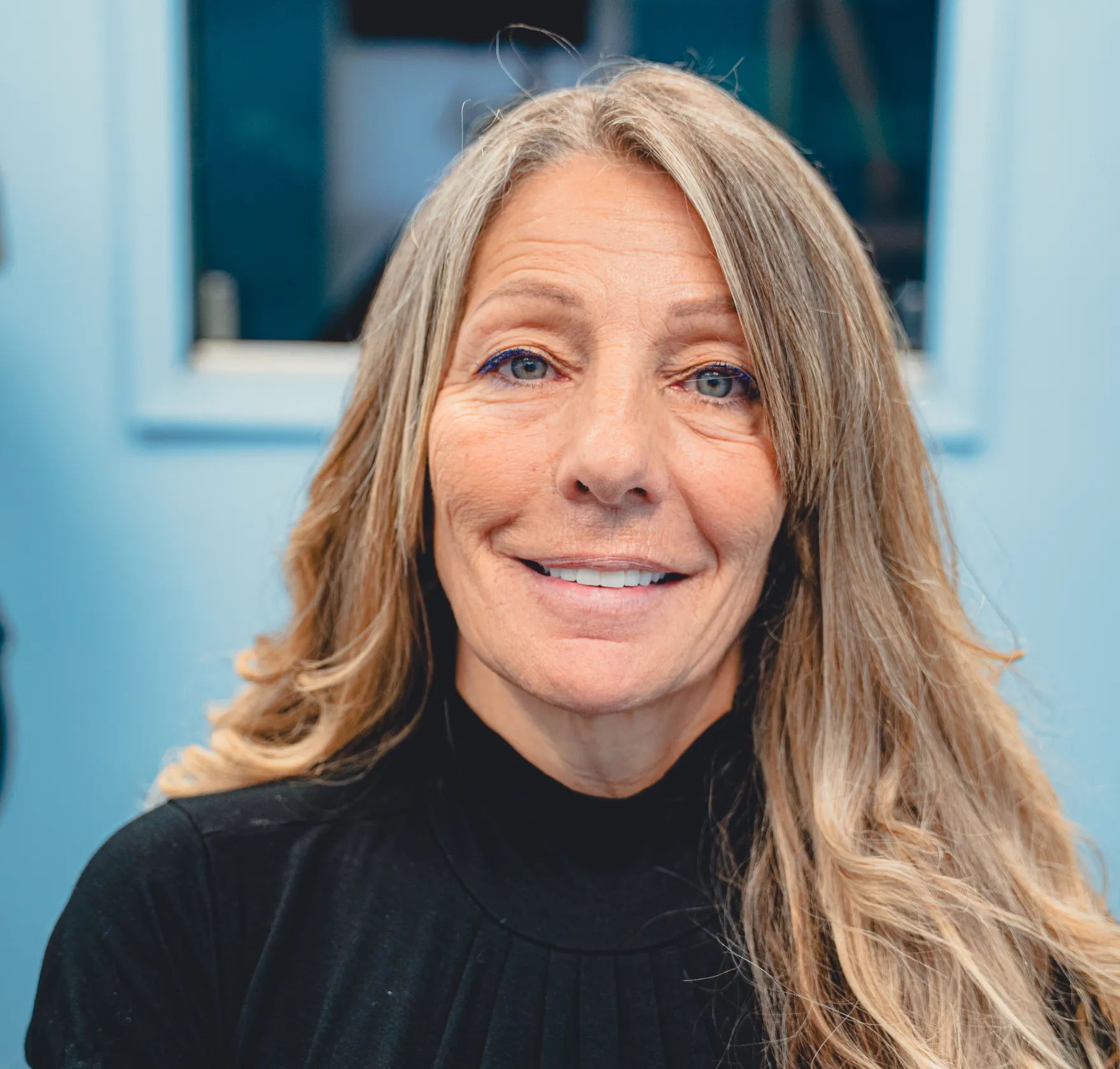 Woman smiling