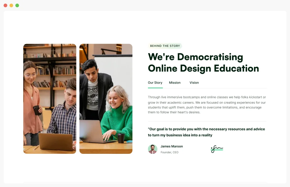 Cover page gallery image item